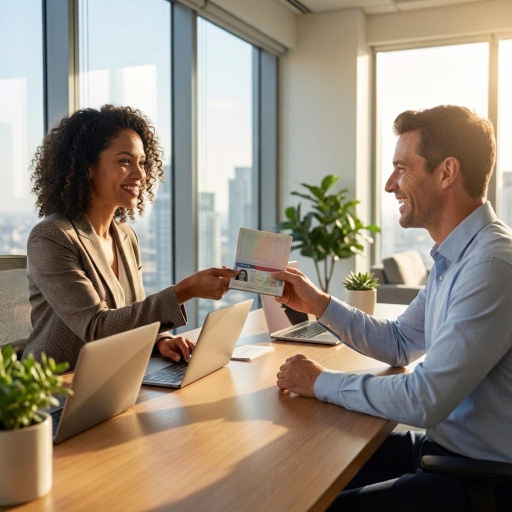 Foreign client opening a bank account in Panama with a banking advisor